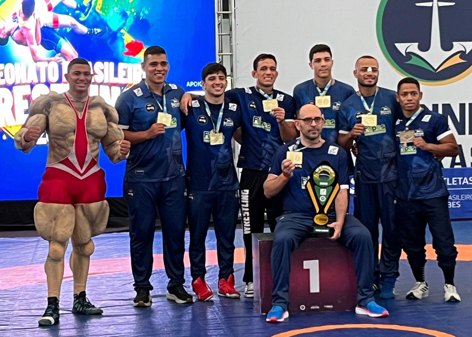 ADES EQUILÍBRIO, DA BAIXADA SANTISTA (SP) É O CAMPEÃO DO CBI DE LUTA GRECO-ROMANA