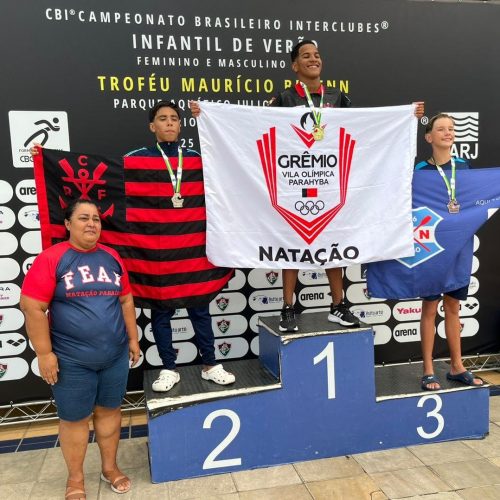 DAYALO XAVIER, DO GRÊMIO VILA OLÍMPICA PARAHYBA, DE JOÃO PESSOA, É OURO NOS 200 BORBO DO CBI INFANTIL, NO RIO